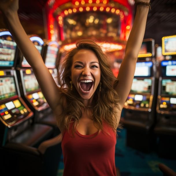 Tampilan close-up meja baccarat Dream Gaming dengan kartu, chip, dan dealer yang berbicara bahasa Indonesia.